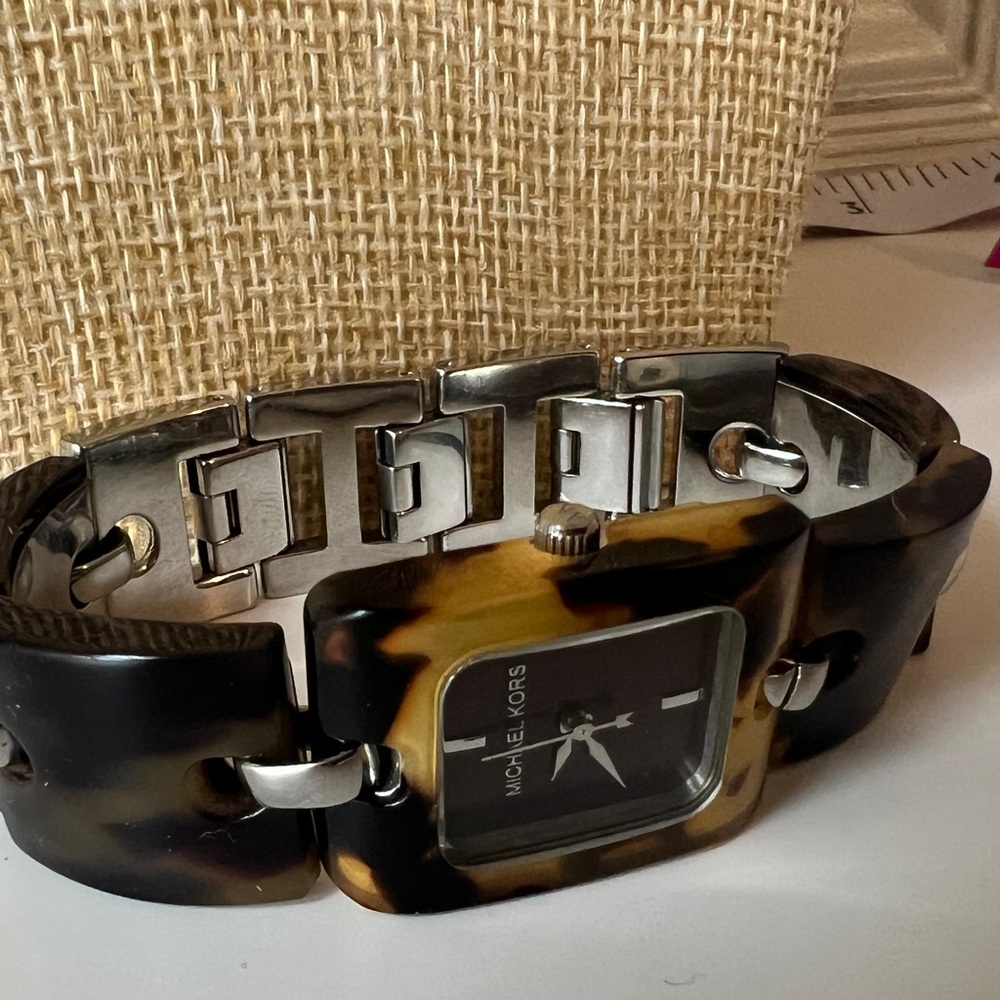 Michael Kors tortoise watch